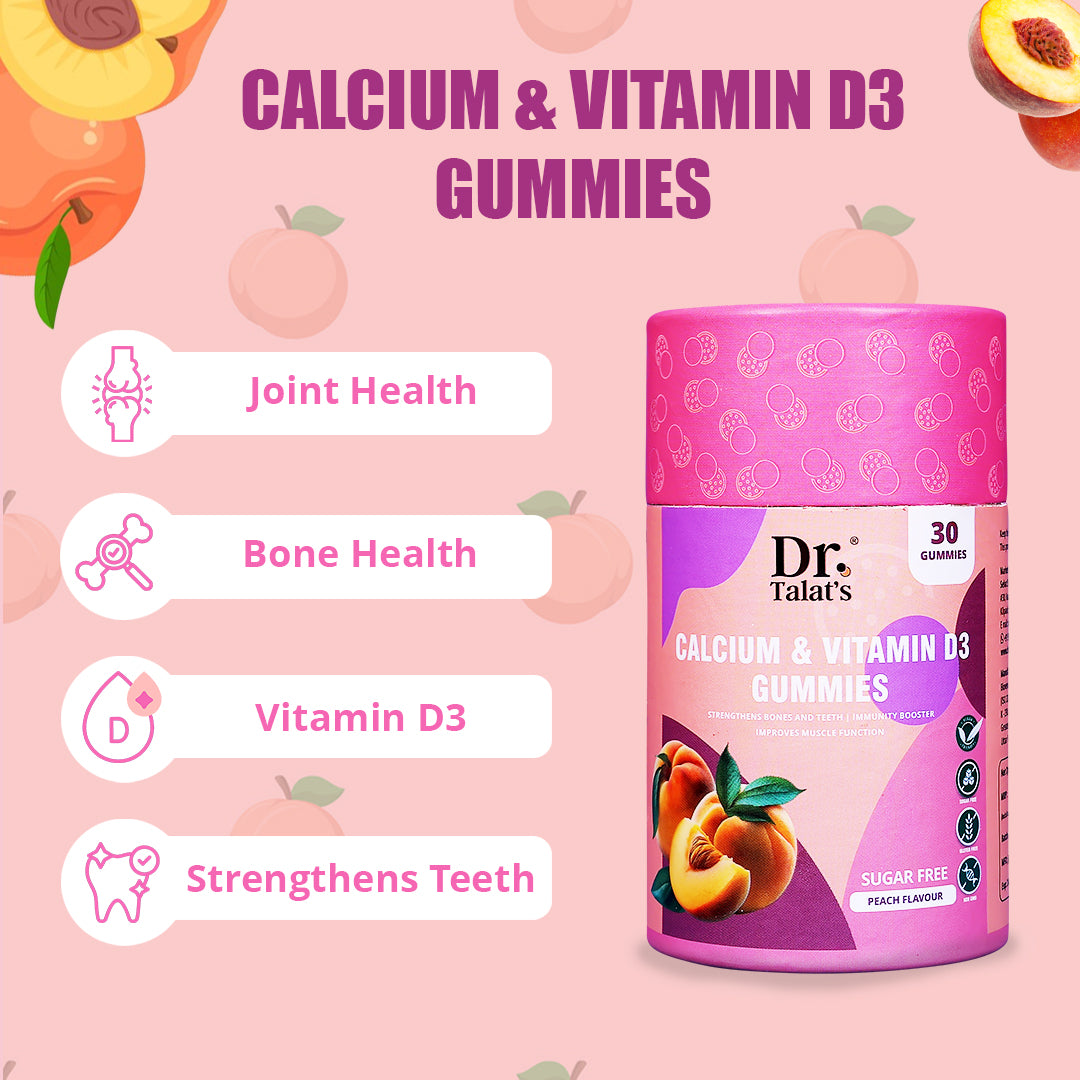 Calcium and Vitamin D3 Gummies - Get Multivitamin Gummies Free ! (LIMITED TIME OFFER)