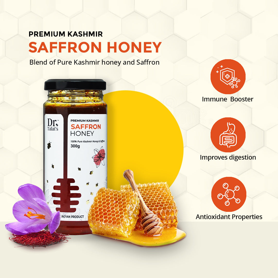 Premium Kashmir Saffron Honey