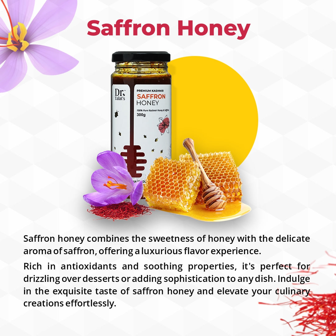 Premium Kashmir Saffron Honey