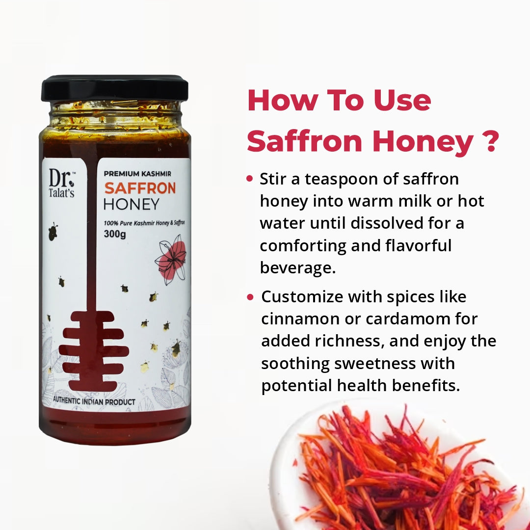 Premium Kashmir Saffron Honey