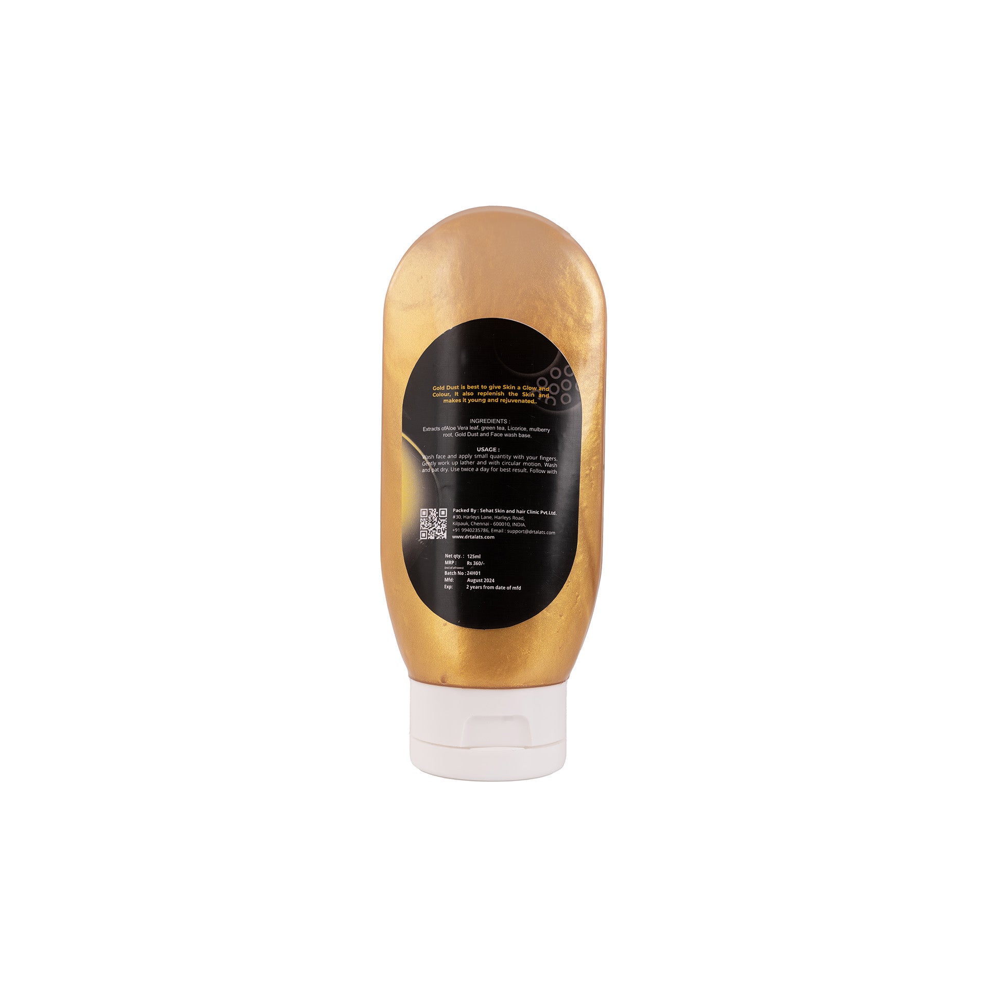 Gold face wash